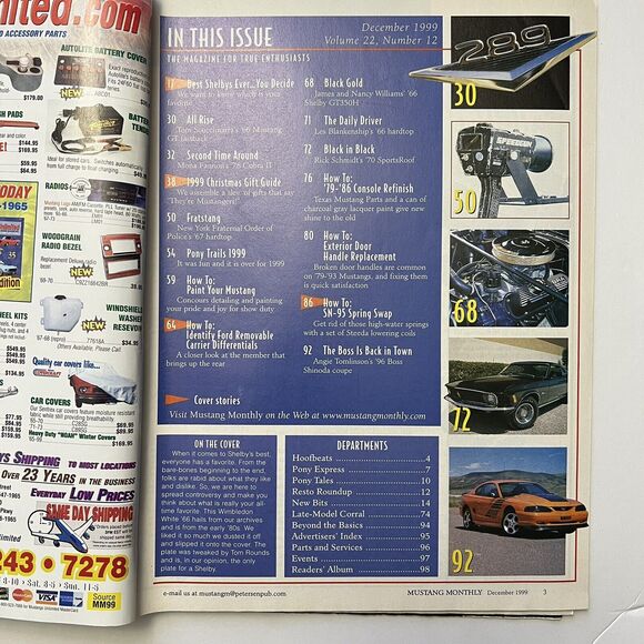 Vintage Mustang Monthly Magazines Set of 4 Dec 1999 Jan and Mar 2003 Feb 2005 - Picture 4 of 13